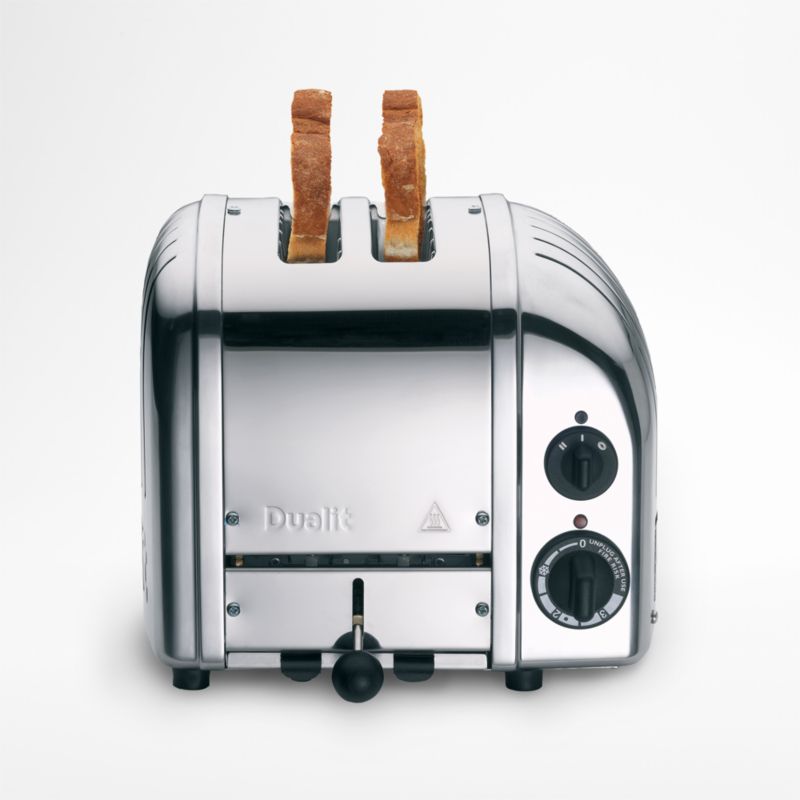 Dualit 2Slice NewGen Chrome Toaster + Reviews Crate & Barrel