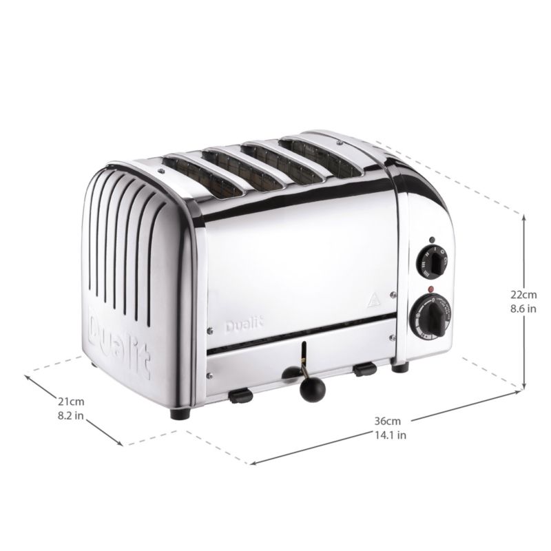Dualit Classic 4-Slice Toaster in Polished Stainless Steel - image 5 of 6