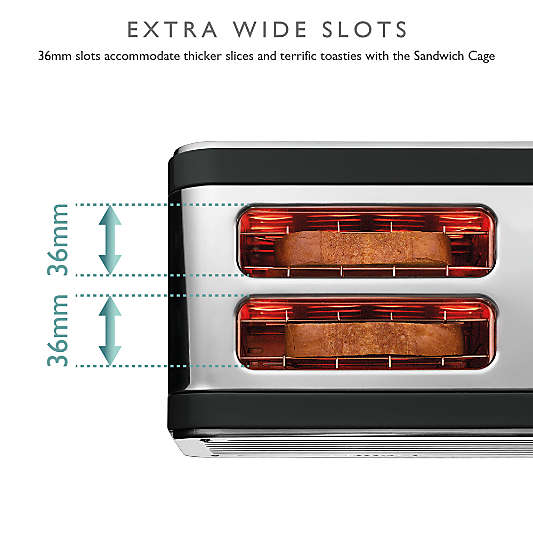 Dualit Design Series 2-Slice Toaster in Black