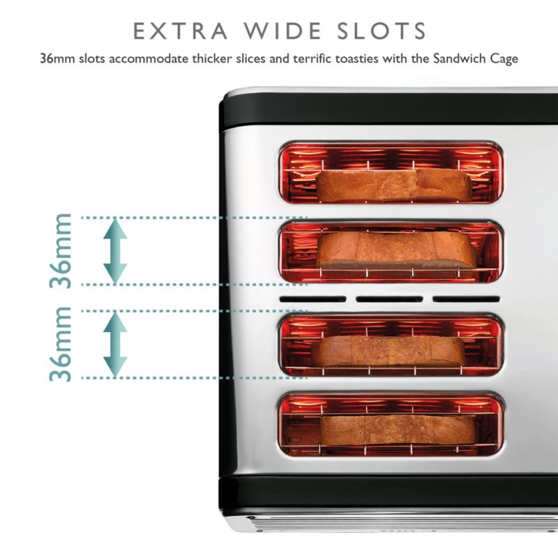 Dualit Design Series 4-Slice Toaster in Black - image 3 of 4