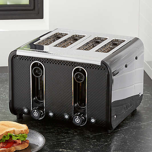 Studio by Dualit ™  Black/Stainless Steel 4-Slice Toaster