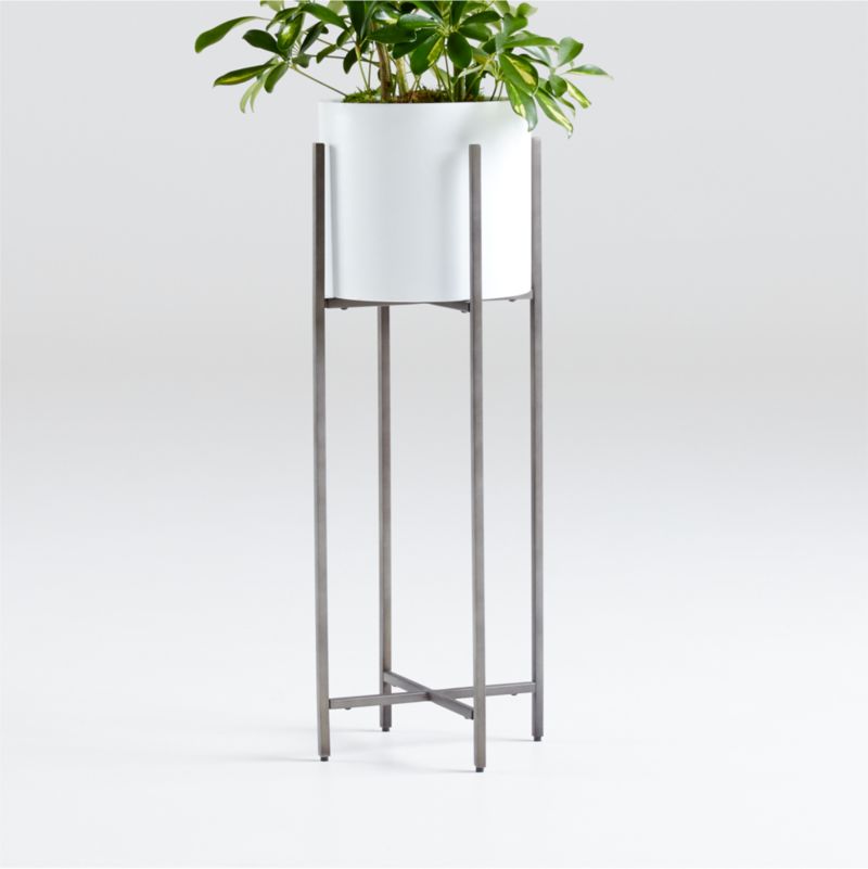 Dundee Indoor/Outdoor White Round Planter