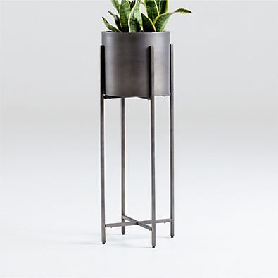 View Dundee Bronze Floor Indoor/Outdoor Planter with Tall Stand details