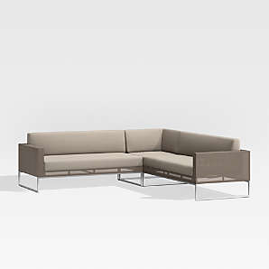 Corner sofa with on sale cushions