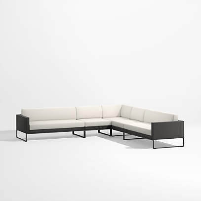 Patio l shaped discount sofa