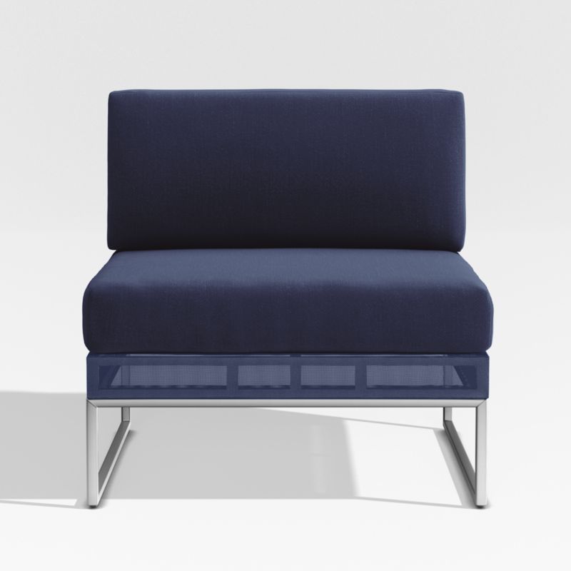 Replacement Navy Cushion for Dune Armless Lounge Chair