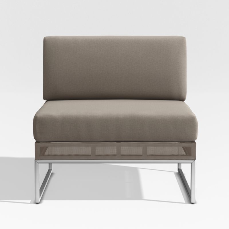 Replacement Taupe Cushion for Dune Armless Lounge Chair