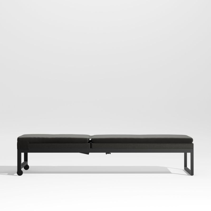 Dune Black Outdoor Chaise Lounge with Black Cushion - image 6 of 7