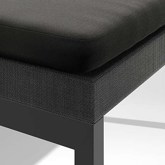 Dune Black Outdoor Sun Lounger with Black Cushion