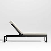 Contemporary chaise longue - DUNE - CODE - Chill Out Design Evolution -  Sunbrella® / wooden / stainless steel