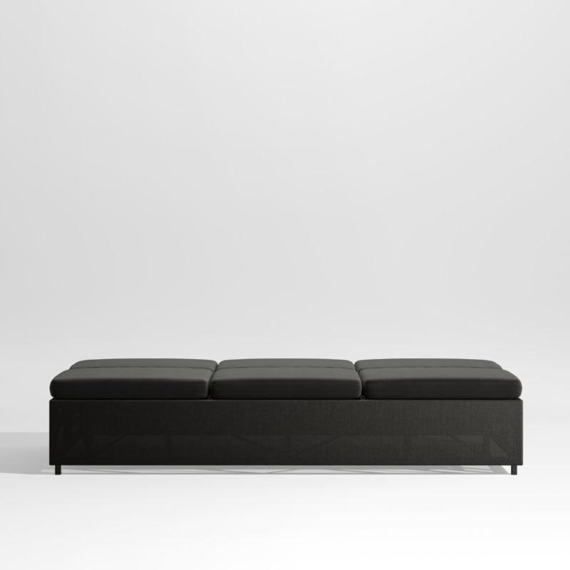 Dune Black Outdoor Double Chaise Sofa Lounge with Black Cushions - image 7 of 8