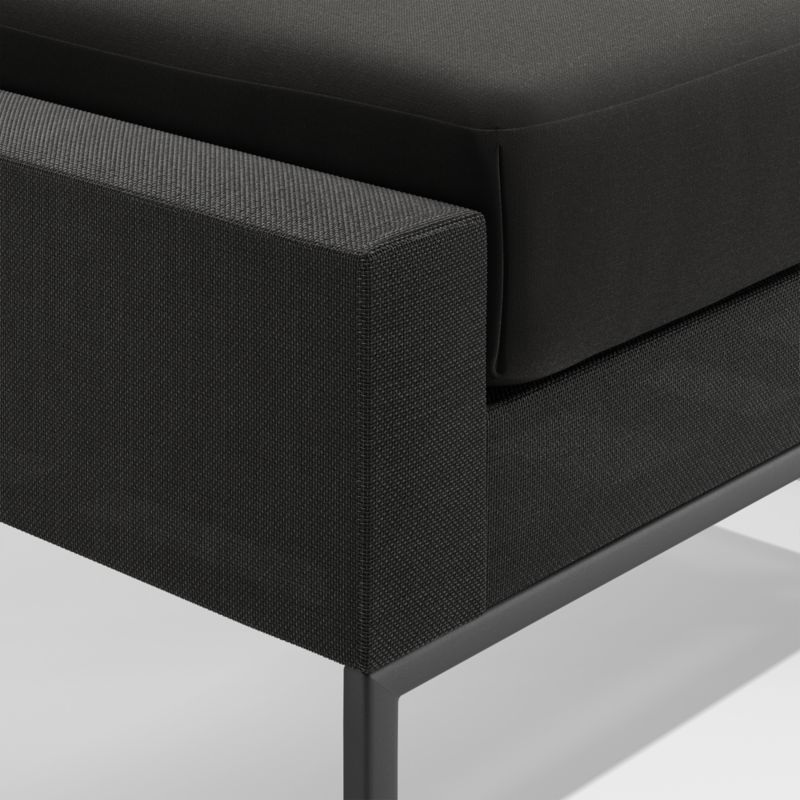 Dune Black Outdoor Ottoman with Black Cushion - image 3 of 6