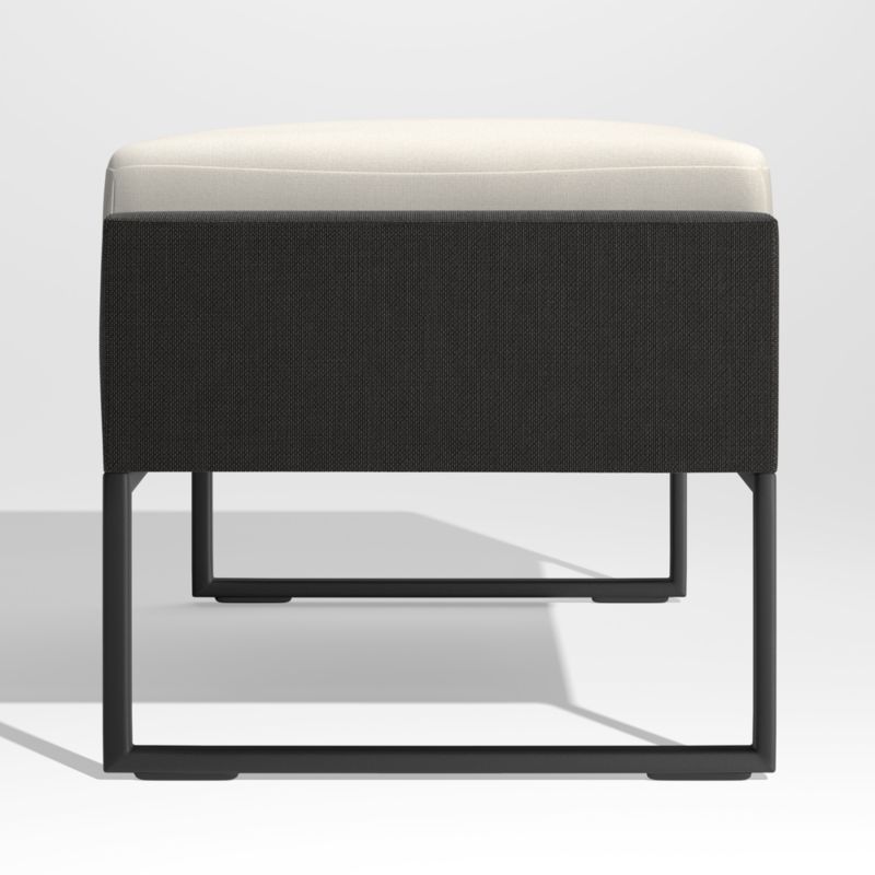 Dune Black Outdoor Ottoman with White Cushion - image 6 of 7