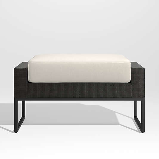 White Outdoor Ottomans for the Patio Crate & Barrel Canada