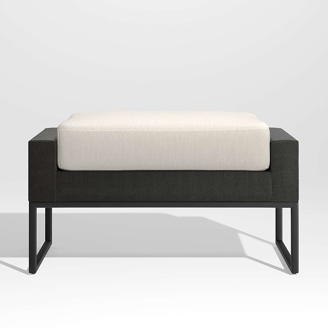 Outdoor Ottomans, Patio Ottomans & Outdoor Footstools | Crate & Barrel