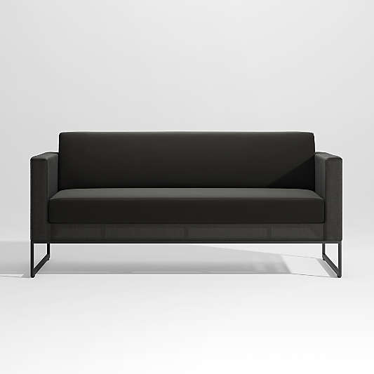 Dune Black Outdoor Sofa with Black Cushions