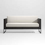 砂浜クッション　プレミアム3 Dune 3-Piece Black L-Shaped Outdoor Patio Sectional Sofa +