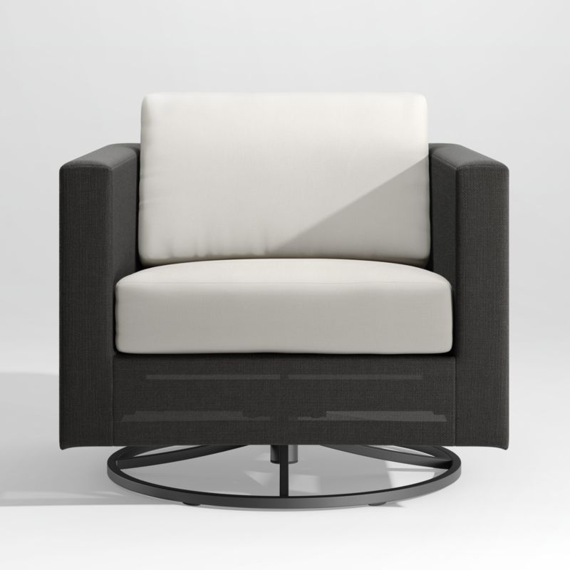 Black swivel outlet club chair