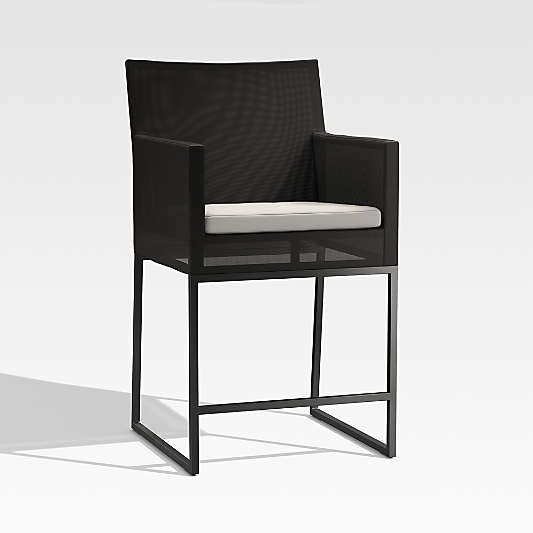 Dune Black and White Outdoor Counter Stool