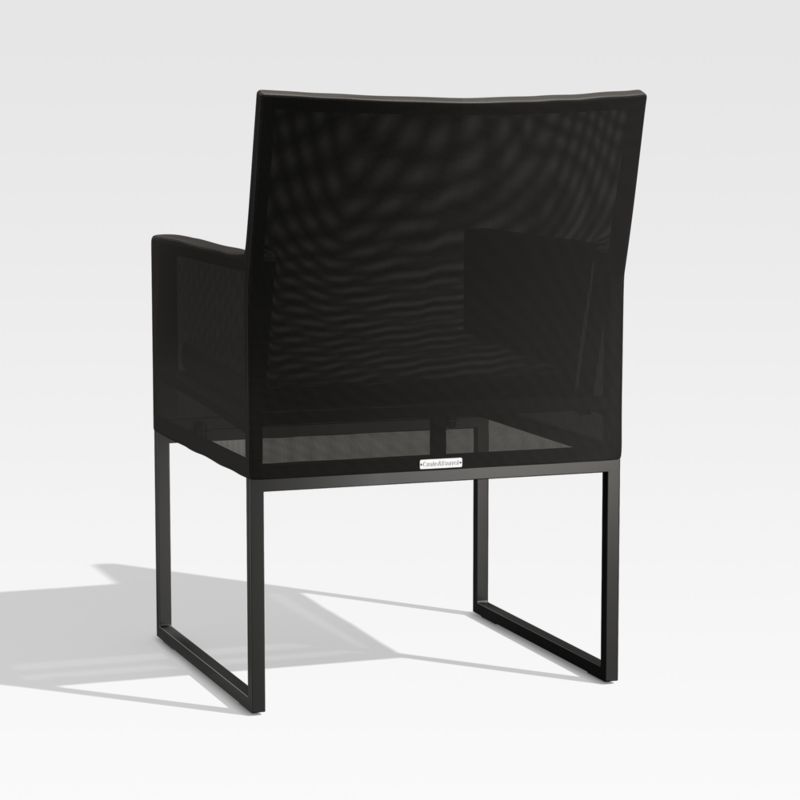 Dune Black and White Outdoor Dining Arm Chair - image 5 of 7