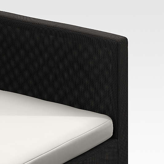 Dune Black and White Outdoor Dining Arm Chair