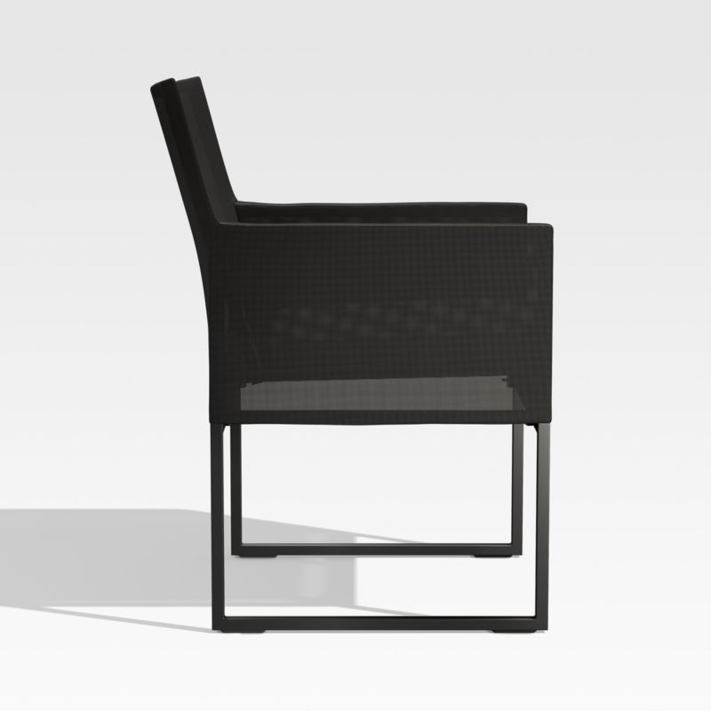 Dune Black and White Outdoor Dining Arm Chair - image 4 of 7