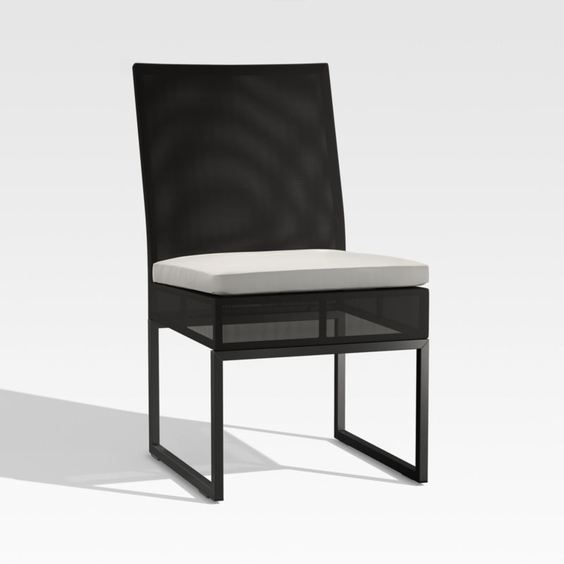 Dune Black and White Outdoor Dining Side Chair - image 3 of 7