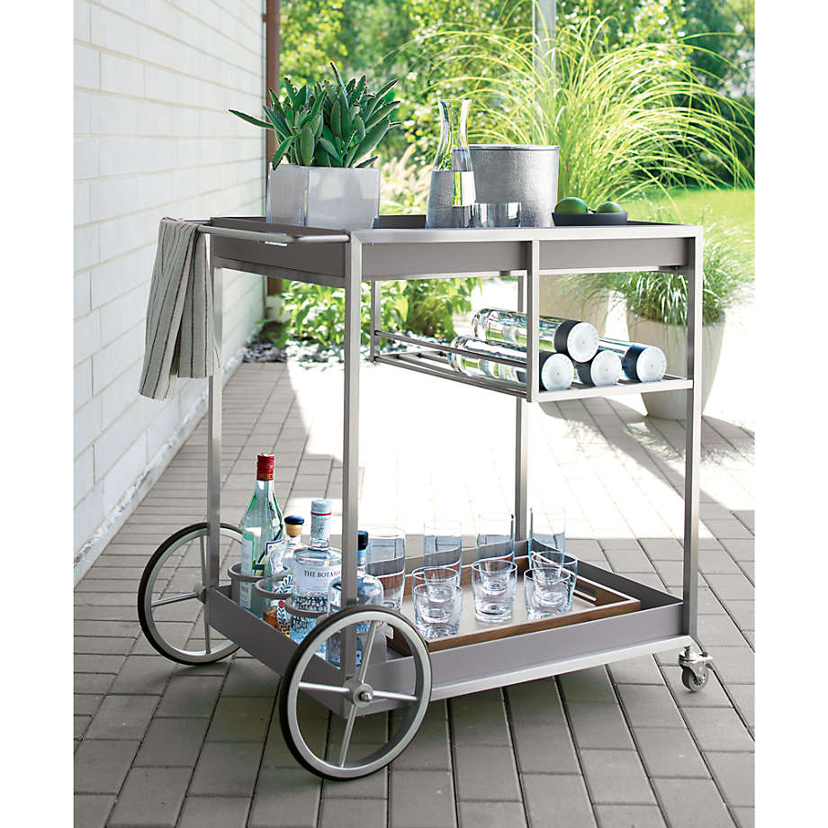 Crate and barrel online wine cart