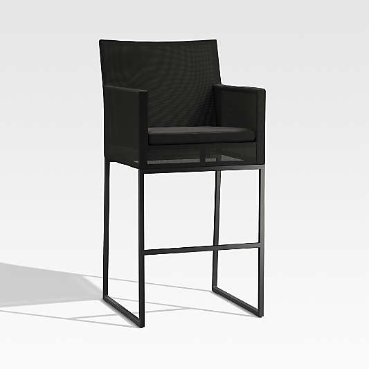 Dune Black Outdoor Bar Stool