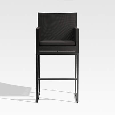 Dune Black Outdoor Bar Stool