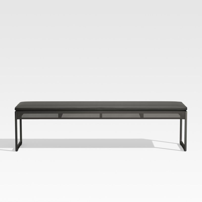 Dune Black Outdoor Dining Bench