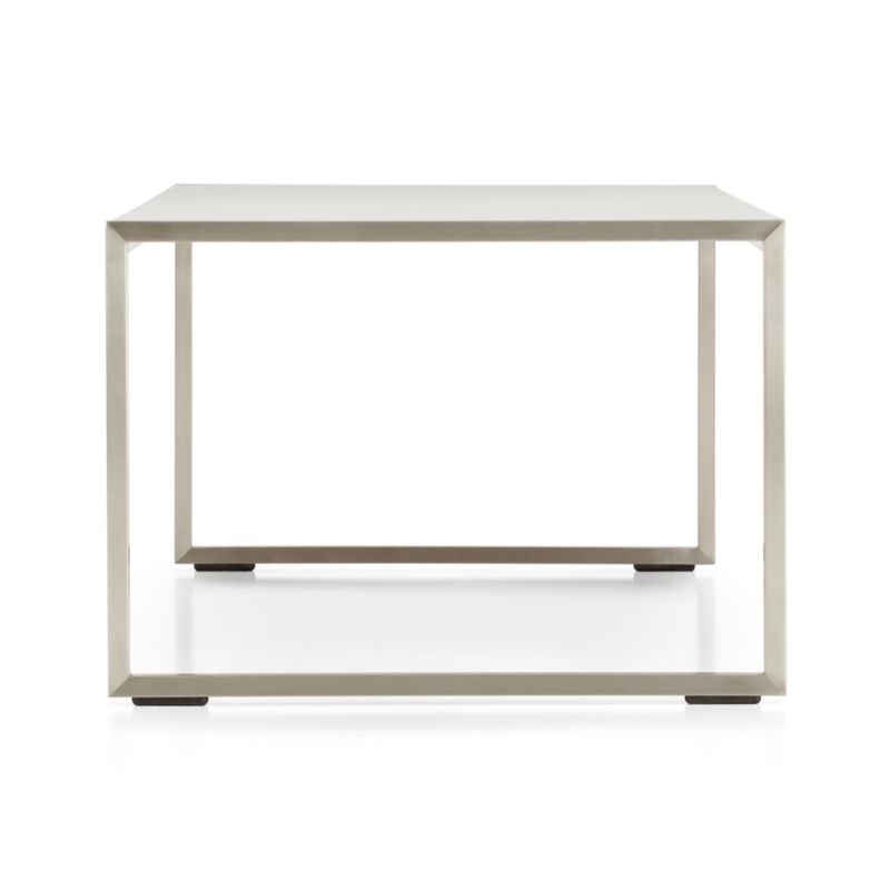 Dune Outdoor Coffee Table with Taupe Painted Glass