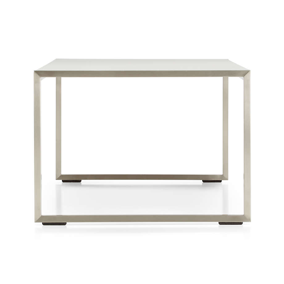 Dune Coffee Table with Taupe Painted Glass | Crate & Barrel