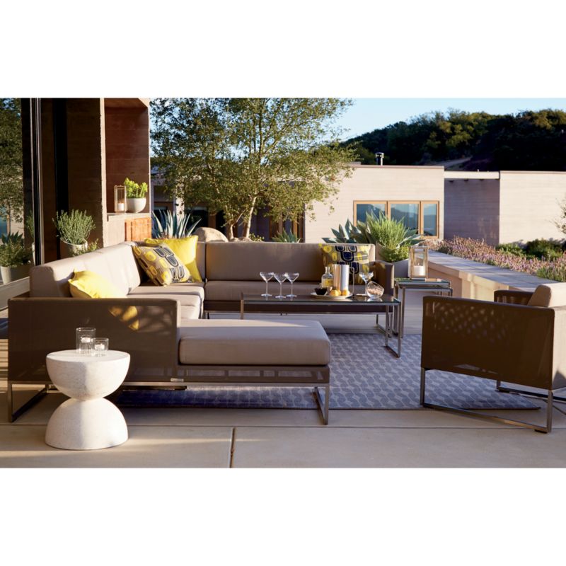 Dune Taupe Right Arm Loveseat with Sunbrella ® Cushions - image 4 of 8