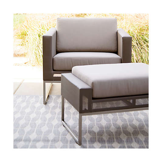 Dune Taupe Outdoor Lounge Chair with Sunbrella ® Cushions