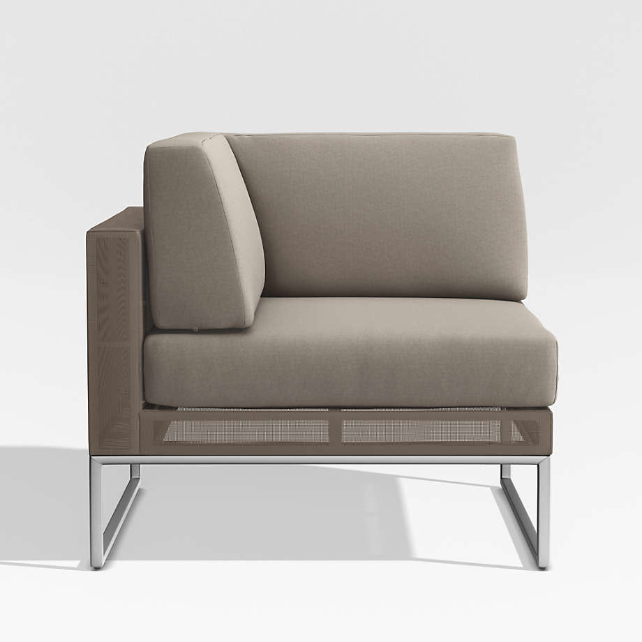 Replacement Taupe Cushion for Dune Corner Chair | Crate & Barrel
