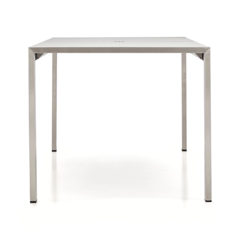 Dune 77" Rectangular Outdoor Dining Table with Taupe Painted Glass - image 6 of 11