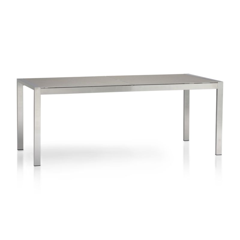 Dune Rectangular Outdoor Dining Table with Pebbled Glass - image 12 of 13