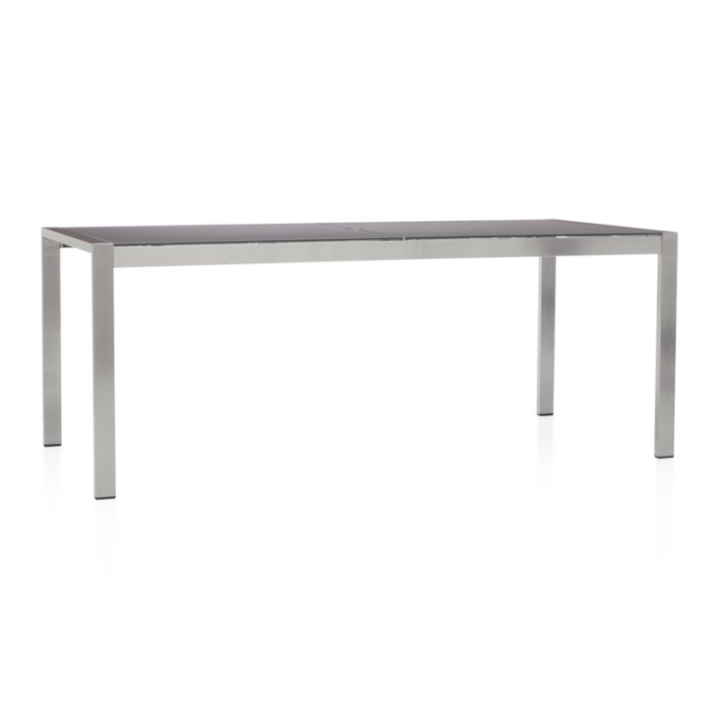 Dune 77" Rectangular Outdoor Dining Table with Painted Charcoal Glass - image 5 of 7