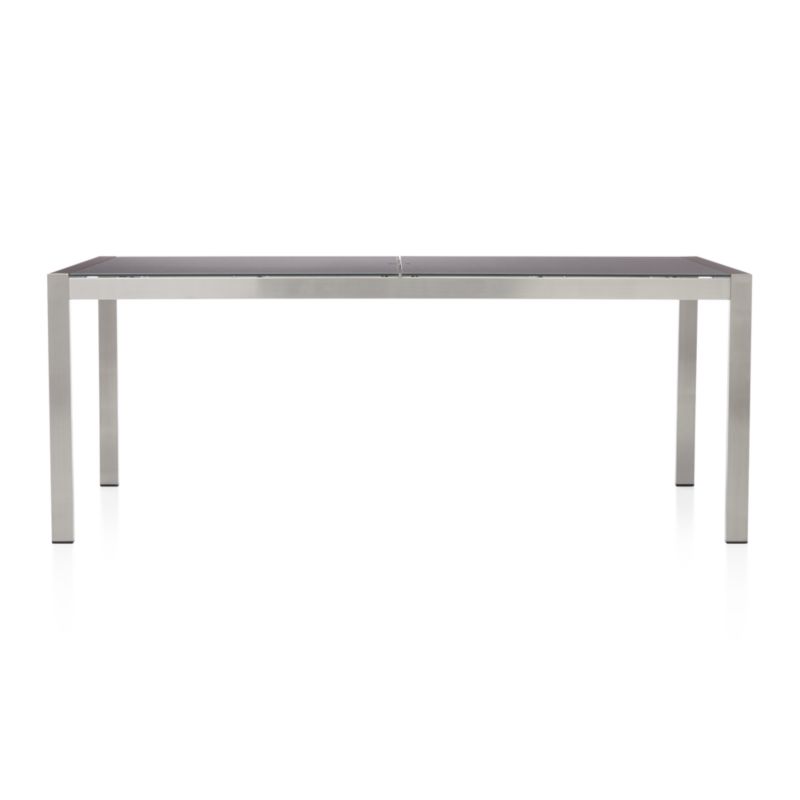 Dune 77" Rectangular Outdoor Dining Table with Painted Charcoal Glass - image 3 of 7