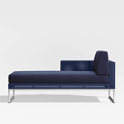 Replacement Navy Cushion for Dune Left Arm Chaise Lounge