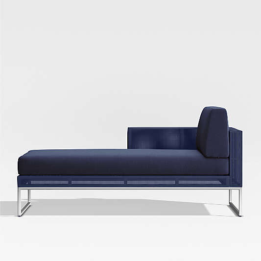 Replacement Navy Cushion for Dune Left Arm Chaise Lounge