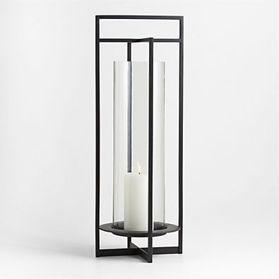 View Dune Large Black Metal Outdoor Lantern 32" details