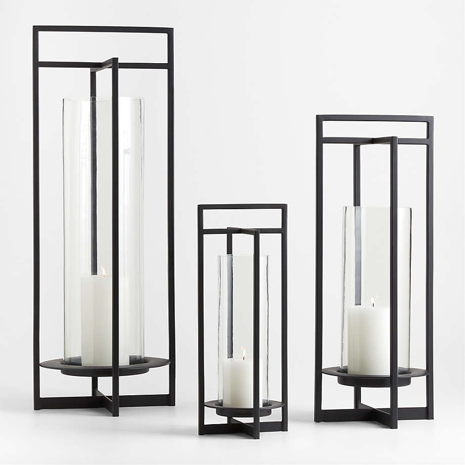 Modern Black Metal Outdoor Lanterns