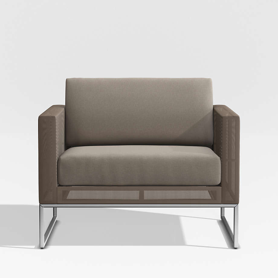 Replacement Taupe Cushion for Dune Lounge Chair + Reviews | Crate & Barrel