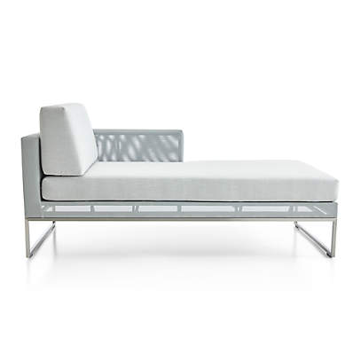 Light grey chaise discount lounge