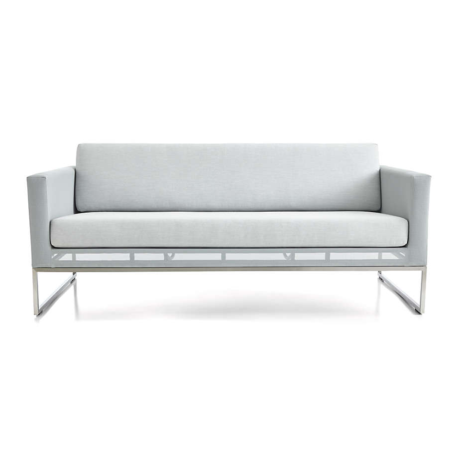 Replacement Light Grey Cushions for Dune Sofa | Crate & Barrel