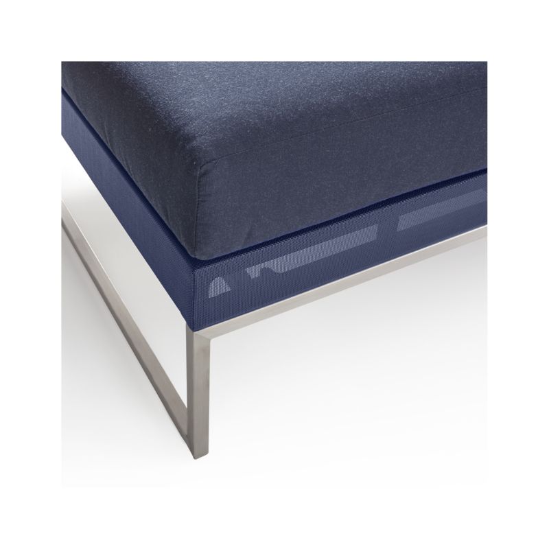 Dune Navy Left Arm Chaise with Sunbrella ® Cushions