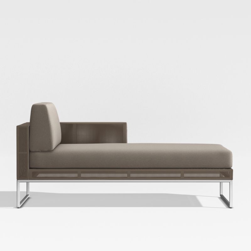 Dune Taupe Right Arm Chaise with Sunbrella ® Cushions