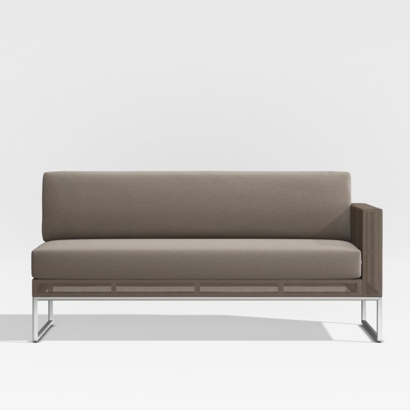 Dune Taupe Right Arm Loveseat with Sunbrella ® Cushions - image 0 of 8